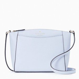 New Kate Spade Monica Pebbled Leather Crossbody Taro Milk